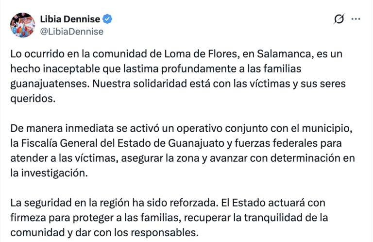 Estado refuerza seguridad tras ataque en Loma de Flores, Salamanca